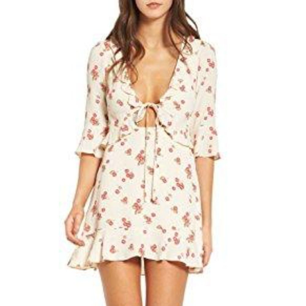 NWT For Love and Lemons Cherry Dress M